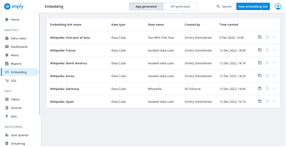 Embed analytics into your own apps with Imply's DBaaS